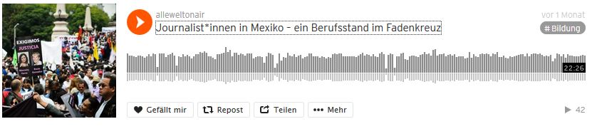 Radiobeitrag Mexiko Screenshot